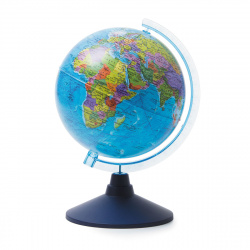 Глобус диаметр Ø 21 см, карта политическая, без подсветки, пластик Глобен Ке012100177 Классик Евро