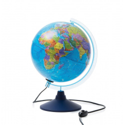 Глобус диаметр 250мм, карта политико-административная/карта созвездий, двойная карта, да, пластик Глобен Ке012500278