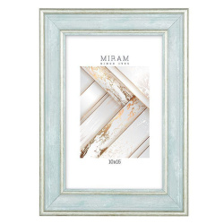 Рамка, пластик, 10*15 см, зеленый, Miram, 642498-4