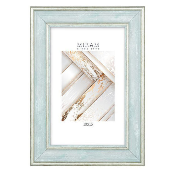 Рамка, пластик, 10*15 см, зеленый, Miram, 642498-4