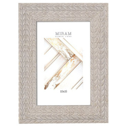 Рамка, пластик, 10*15 см, бежевый, Miram, 651740-4