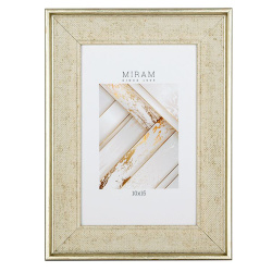 Рамка, пластик, 10*15 см, бежевый, Miram, 657144-4