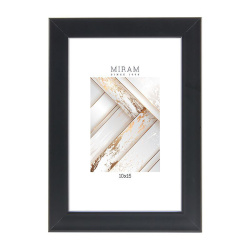 Рамка пластиковая 10*15 Miram 641877-4 черная