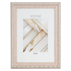 Рамка, пластик, 15*21 см, розовый, Miram, 642390-6