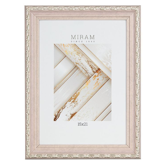 Рамка, пластик, 15*21 см, розовый, Miram, 642390-6