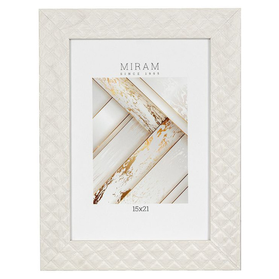 Рамка, пластик, 15*21 см, бежевый, Miram, 642744-6