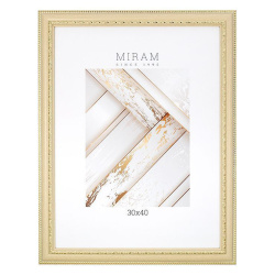 Рамка, пластик, 30*40 см, бежевый, Miram, 644844-15