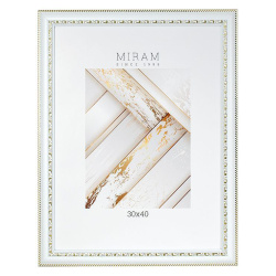 Рамка, пластик, 30*40 см, белый, Miram, 644861-15