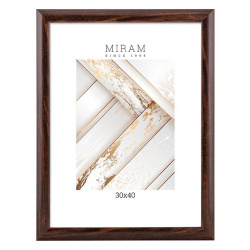 Рамка, пластик, 30*40 см, венге, Miram, 647246-15