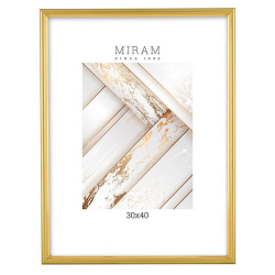 Рамка, пластик, 30*40 см, золото, Miram, 636411-15