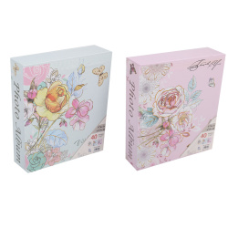 Фотоальбом 40ф 13*18 Flowers КОКОС 202377 ассорти 2 вида