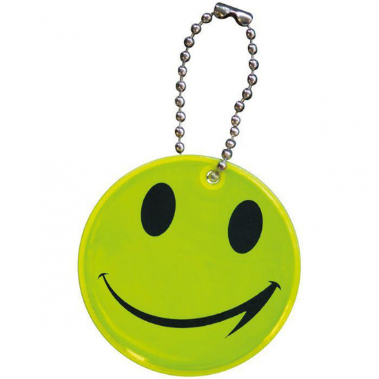 Брелок светоотражающий Smile ПВХ, 6 см, цвет желтый КОКОС 207039