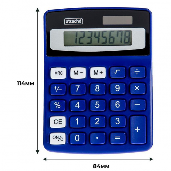 Калькулятор настольный, 114*84*26 мм, 8 разрядов Attache ATC-555-8C/1277752
