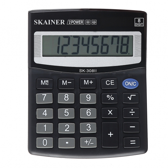 Калькулятор настольный, 124*100*32 мм, 8 разрядов SKAINER SK-308II