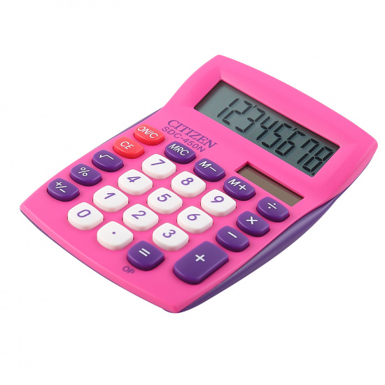 Калькулятор настольный, 87*120 мм, 8 разрядов Citizen SDC-450NPKCFS