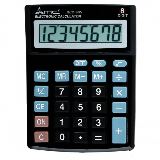 Калькулятор настольный, 137*102*30 мм, 8 разрядов MC2 BCD805