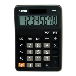 Калькулятор Casio (8 разр) MX-8B-BK-W-EC 147*106*29 черн