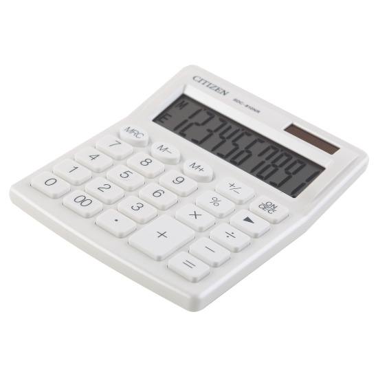 Калькулятор настольный, 10 разрядов, 125*105*20 мм Citizen SDC-810NR-WH