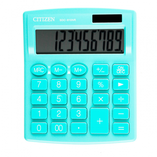Калькулятор настольный, 125*105*20 мм, 10 разрядов Citizen SDC-810NR-GN