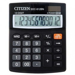 Калькулятор Citizen (10 разр) SDC810BN 125*100*26мм черн