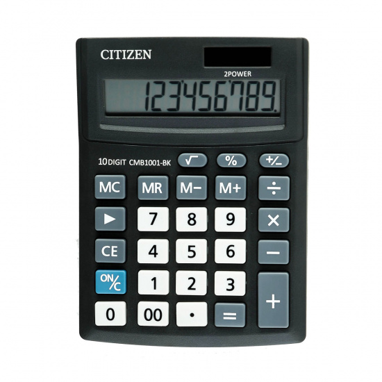 Калькулятор настольный, 136*100*32 мм, 10 разрядов BusinessLine Citizen CMB1001-BK