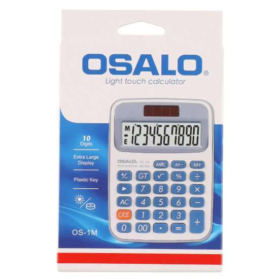 Калькулятор настольный, 120*87*23 мм, 10 разрядов OSALO 231411