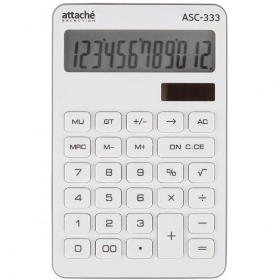 Калькулятор настольный, 107*108*12 мм, 12 разрядов Selection Attache ASС-333/1550718