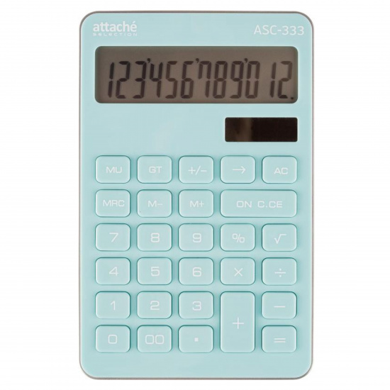 Калькулятор настольный, 107*108*12 мм, 12 разрядов Selection Attache ASС-333/1550717