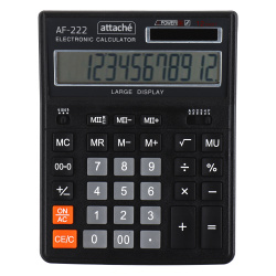 Калькулятор настольный, 203*158*32 мм, 12 разрядов Attache AF-222/1550713