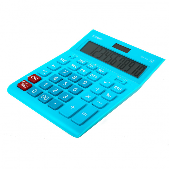 Калькулятор настольный, 12 разрядов, питание двойное, 210*155*30 мм Casio GR-12C-LB-W-EP