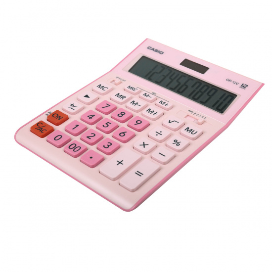 Калькулятор настольный, 12 разрядов, питание двойное, 210*155*30 мм Casio GR-12C-PK-W-EP