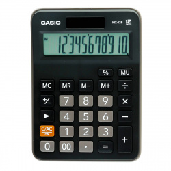 Калькулятор настольный, 12 разрядов, питание двойное, 147*106*29 мм Casio MX-12B-W-EC