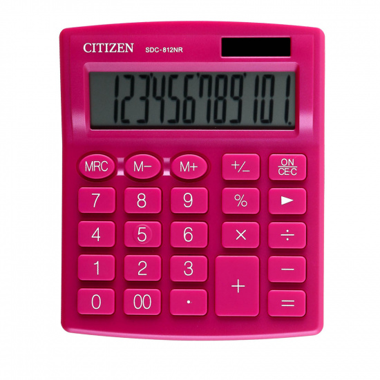 Калькулятор настольный, 125*105*20 мм, 12 разрядов Citizen SDC-812NR-PK