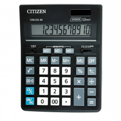 Калькулятор настольный, 205*155*35 мм, 12 разрядов BusinessLine Citizen CDB1201-BK
