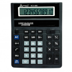 Калькулятор настольный, 12 разрядов, питание двойное, 203*159*32 мм MC2 BCD-888