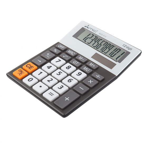 Калькулятор настольный, 12 разрядов, питание двойное, 150*112*32 мм MC2 BCD-212