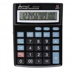 Калькулятор настольный, 12 разрядов, питание двойное, 138*103*26 мм MC2 BCD-812