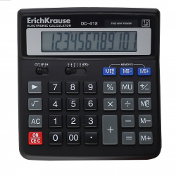 Калькулятор настольный, 158*150*30 мм, 12 разрядов Erich Krause 40412