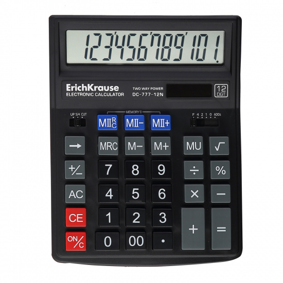 Калькулятор настольный, 195*155*25 мм, 12 разрядов Erich Krause 37772
