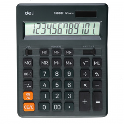 Калькулятор настольный, 12 разрядов, 200*155*30 мм Deli EM888F-GREEN