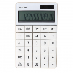 Калькулятор настольный, 165*103*15 мм, 12 разрядов Nusign Deli ENS041WHITE