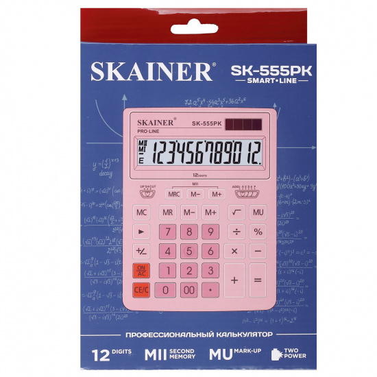 Калькулятор настольный, 205*155*30 мм, 12 разрядов SKAINER SK-555PK