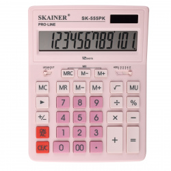 Калькулятор настольный, 12 разрядов, питание двойное, 205*155*30 мм SKAINER SK-555PK