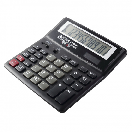 Калькулятор настольный, 155*155*25 мм, 12 разрядов SKAINER SK-502II