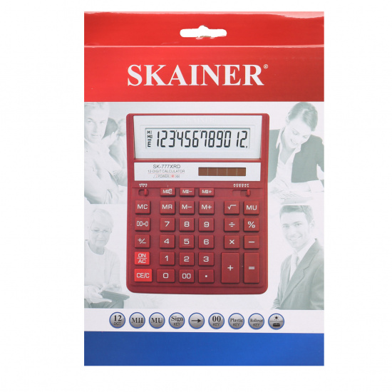 Калькулятор настольный, 200*157*32 мм, 12 разрядов SKAINER SK-777XRD