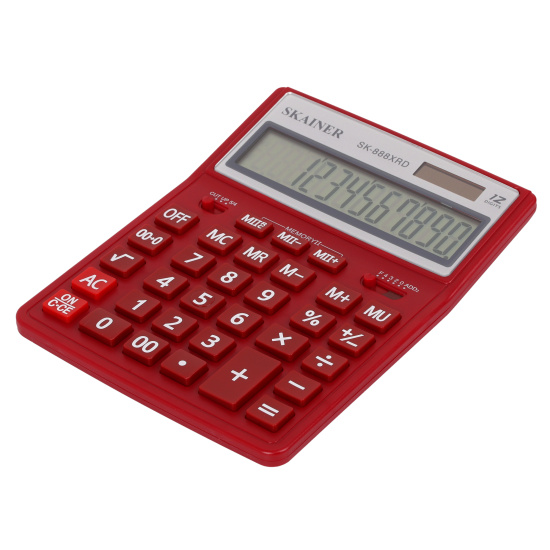 Калькулятор настольный, 204*155*33 мм, 12 разрядов SKAINER SK-888XRD