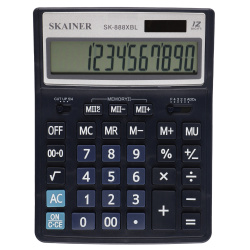 Калькулятор настольный, 12 разрядов, 204*155*33 мм SKAINER SK-888XBL