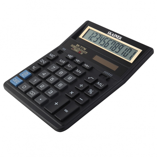 Калькулятор настольный, 200*157*32 мм, 12 разрядов SKAINER SK-777M
