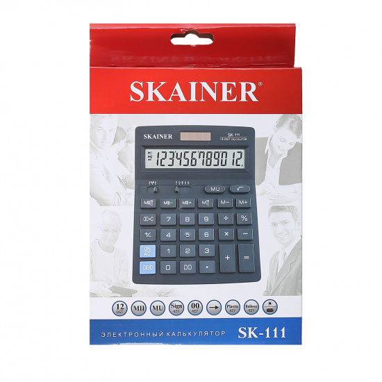 Калькулятор настольный, 180*140*40 мм, 12 разрядов SKAINER SK-111