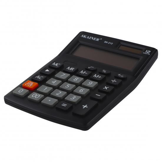 Калькулятор настольный, 135*100*25 мм, 12 разрядов SKAINER SK-212
